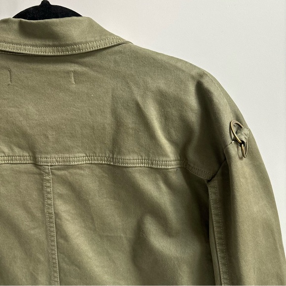 Veronica Beard Paulette Belted Jacket Olive Green Abbreviated Sleeves Small - Picture 8 of 17